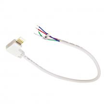 Nora NAL-811/12LW - 12" Side Power Line Cable Open Wire for Lightbar Silk, Left, White