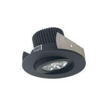 Nora NIOB-2RG27QBB - 2" Iolite LED Round Adjustable Gimbal, 10-Degree Optic, 800lm / 12W, 2700K, Black Finish