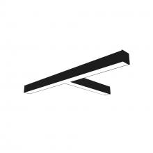 Nora NLINSW-T334B - "T" Shaped L-Line LED Direct Linear w/ Selectable Wattage & CCT, Black Finish