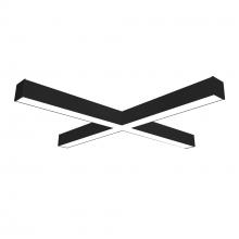 Nora NLINSW-X334B - "X" Shaped L-Line LED Direct Linear w/ Selectable Wattage & CCT, Black Finish