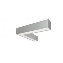 Nora NLUD-L334A - "L" Shaped L-Line LED Indirect/Direct Linear, 3781lm / Selectable CCT, Aluminum Finish