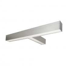 Nora NLUD-T334A - "T" Shaped L-Line LED Indirect/Direct Linear, 5027lm / Selectable CCT, Aluminum Finish