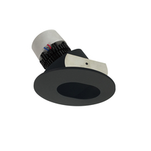 Nora NPR-4RSL30XBB - 4" Pearl LED Round Adjustable Pinhole Retrofit, 1000lm / 12W, 3000K, Black Pinhole / Black