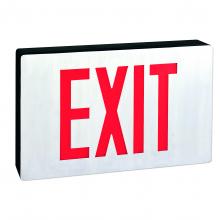 Nora NX-615-LED/R2F - Die-Cast LED Exit Signs with Battery Backup and Self Diagnostic, 6" Red Letters with Double Face