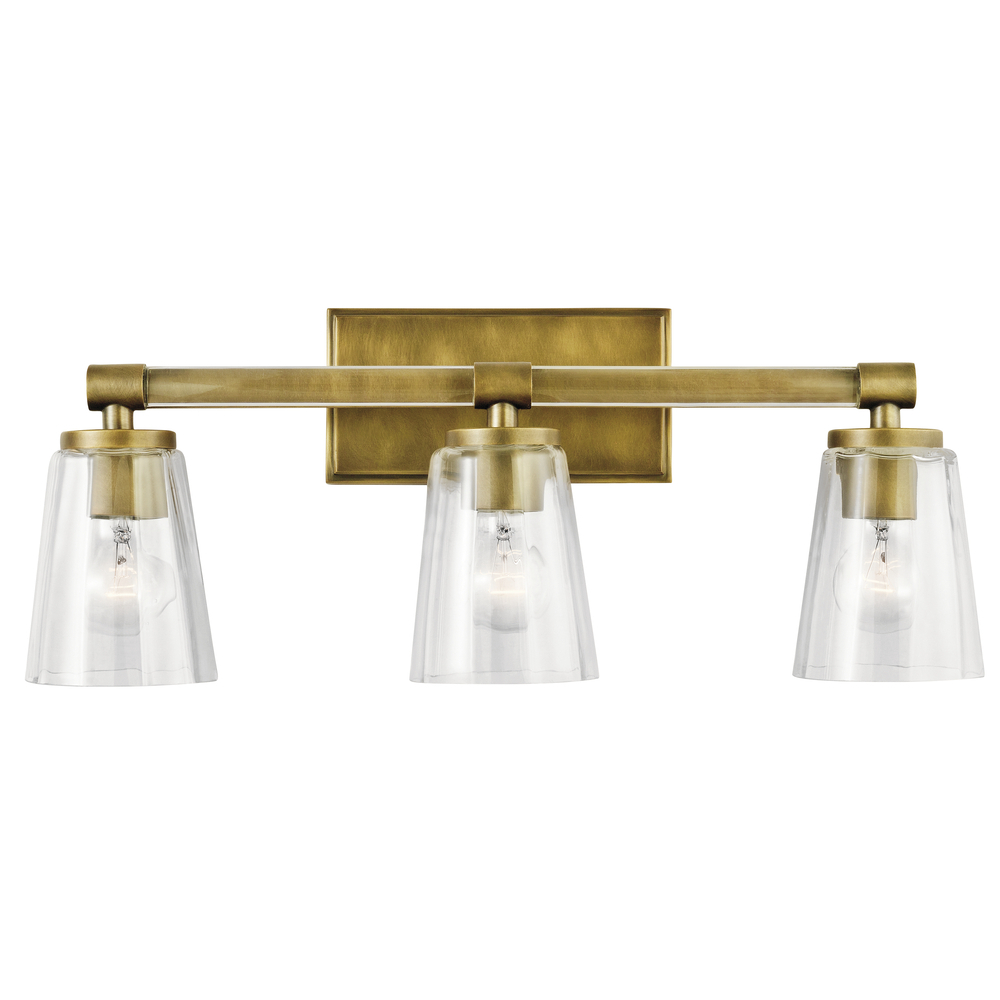 Audrea™ 3 Light Vanity Light Natural Brass