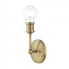 Livex Lighting 14429-01 - 1 Light Antique Brass ADA Vanity Sconce