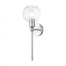 Livex Lighting 16971-91 - 1 Light Brushed Nickel Sphere Single Sconce