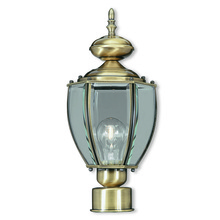 Livex Lighting 2009-01 - 1 Light Antique Brass Post-Top Lantern