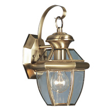 Livex Lighting 2051-01 - 1 Light AB Outdoor Wall Lantern