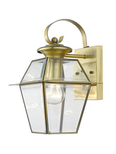 Livex Lighting 2181-01 - 1 Light AB Outdoor Wall Lantern