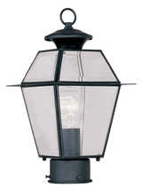 Livex Lighting 2182-04 - 1 Light Black Outdoor Post Lantern
