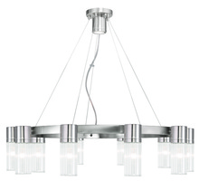 Livex Lighting 50699-91 - 10 Light Brushed Nickel Chandelier
