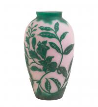 Meyda Blue 14007 - 10" High Cameo Vase