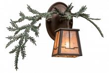 Meyda Blue 164590 - 16" Wide Pine Branch Valley View Left Wall Sconce