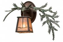 Meyda Blue 164591 - 16" Wide Pine Branch Valley View Right Wall Sconce