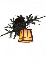 Meyda Blue 182275 - 16" Wide Pine Branch Valley View Right Wall Sconce