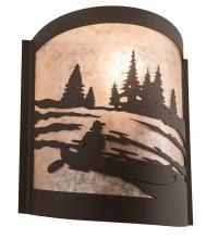 Meyda Blue 200794 - 10" Wide Canoe At Lake Left Wall Sconce