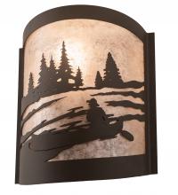 Meyda Blue 200795 - 10" Wide Canoe At Lake Right Wall Sconce