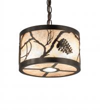 Meyda Blue 244174 - 10" Wide Whispering Pines Inverted Pendant