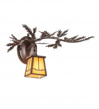 Meyda Blue 245635 - 16" Wide Pine Branch Valley View Right Wall Sconce