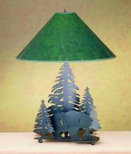 Meyda Blue 49330 - 19"H Grizzly Bear Through the Trees Table Lamp