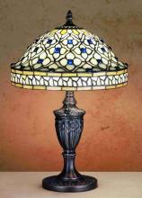 Meyda Blue 44881 - 10" High Jeweled Quatrefoil Accent Lamp