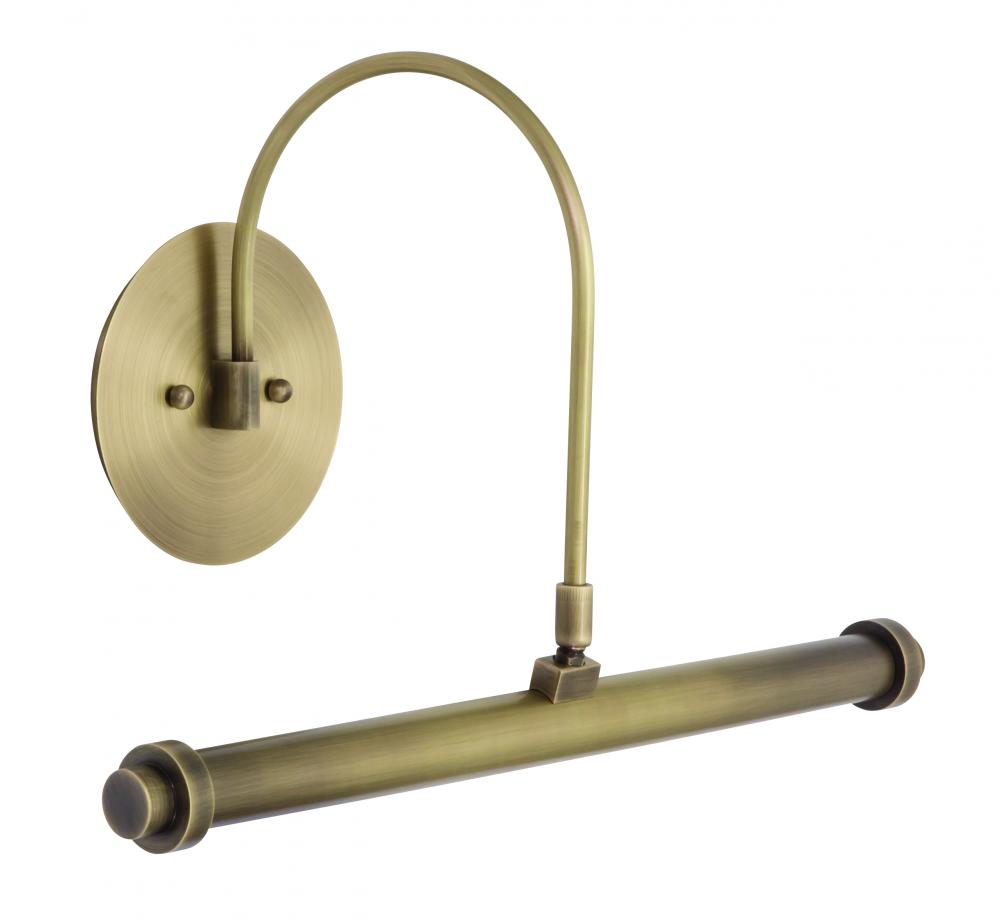 16" Direct Wire XL LED Plug-In Picture Lights in Antique Brass