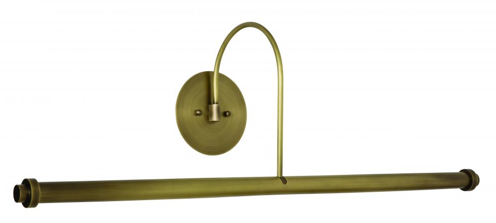 30" Direct Wire XL LED Plug-In Picture Lights in Antique Brass