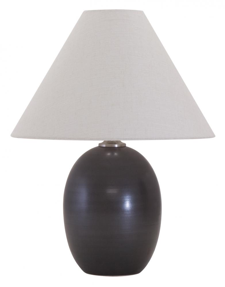 Scatchard 22.5" Stoneware Table Lamps in Black Matte