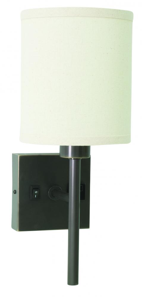 Wall Swings In Oil Rubbed Bronze with Convenience Outlet