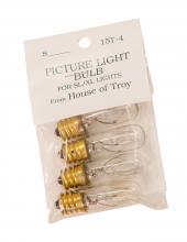 House of Troy 15T4-BAG - 15 Watt T4 Bulbs and Accessories Pack of 4 Bulbs and Accessories