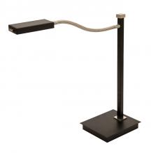 House of Troy LEW850-BLK - 17.5" Lewis LED Gooseneck Table Lamps in Black with Satin Nickel