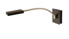 House of Troy LEW875-BLK - Lewis LED Gooseneck Wall Swings In Black with Satin Nickel