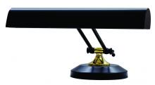 House of Troy P14-250-617 - Upright Piano Lamp 14" In Black with Polished Brass Accents