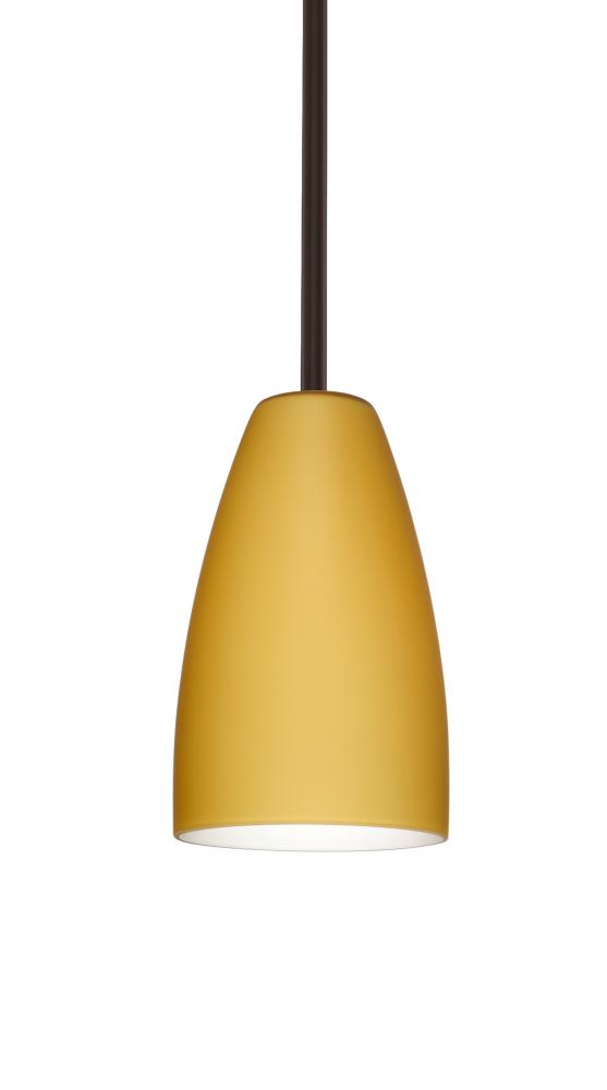 Besa Riva 9 LED Pendant 1Tt Vanilla Matte Bronze 1x9W LED
