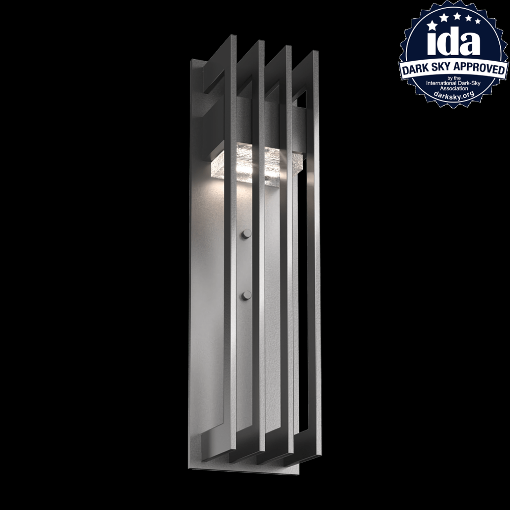 Avenue 18" Sconce-Argento Grey-Clear Cast