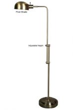 Style Craft L71511DS - Adjustable Pharmacy Floor Lamp, Antique Brass Finish