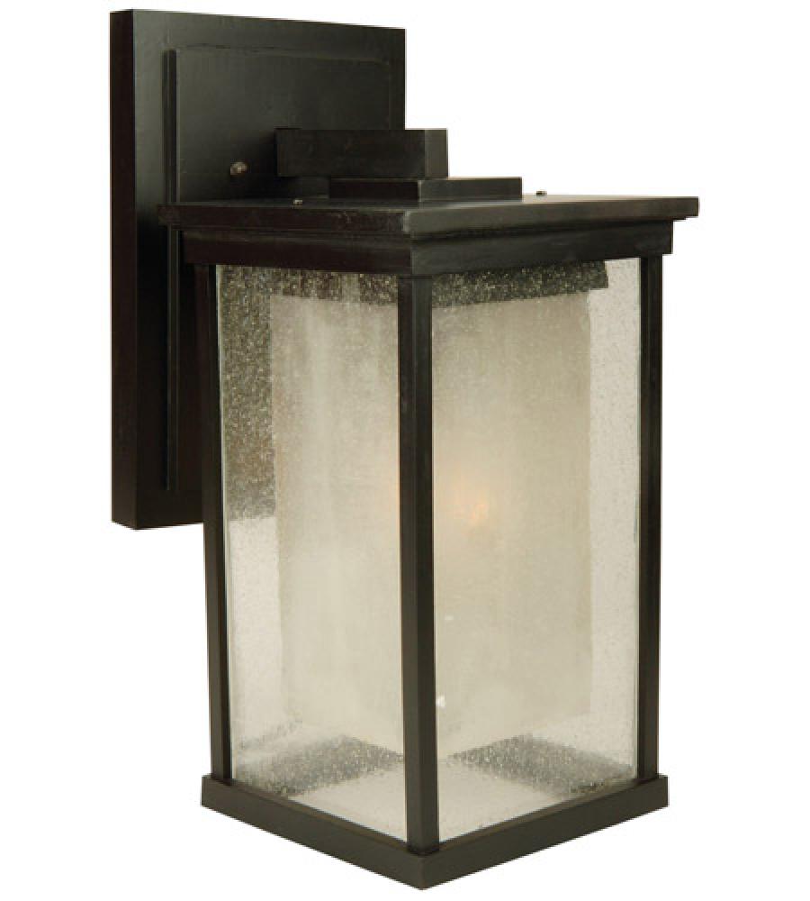 Riviera 1 Light Large Outdoor Wall Lantern in Oiled Bronze Outdoor