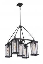 Craftmade 54125-OBG - Pyrmont 5 Light Outdoor Chandelier in Oiled Bronze Gilded