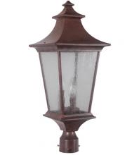 Craftmade Z1375-AG - Argent II 3 Light Outdoor Post Mount in Aged Bronze