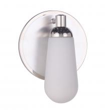 Craftmade 13107BNKPLN1 - Riggs 1 Light Wall Sconce in Brushed Polished Nickel/Polished Nickel