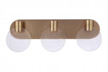 Craftmade 15122SB-LED - Glisten 3 Light LED Vanity in Satin Brass