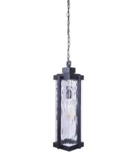 Craftmade Z2621-OBG - Pyrmont 1 Light Outdoor Pendant in Oiled Bronze Gilded with Clear Hammered Glass
