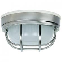 Craftmade Z394-SS - Round Bulkhead 1 Light Small Flush/Wall Mount in Stainless Steel