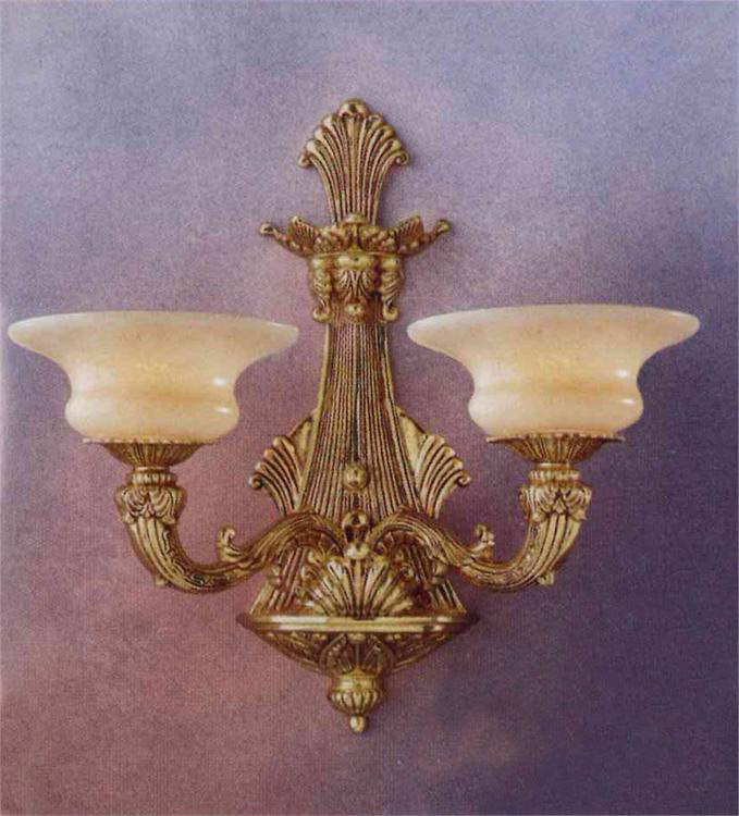 2 Light Bronze Traditional Sconce