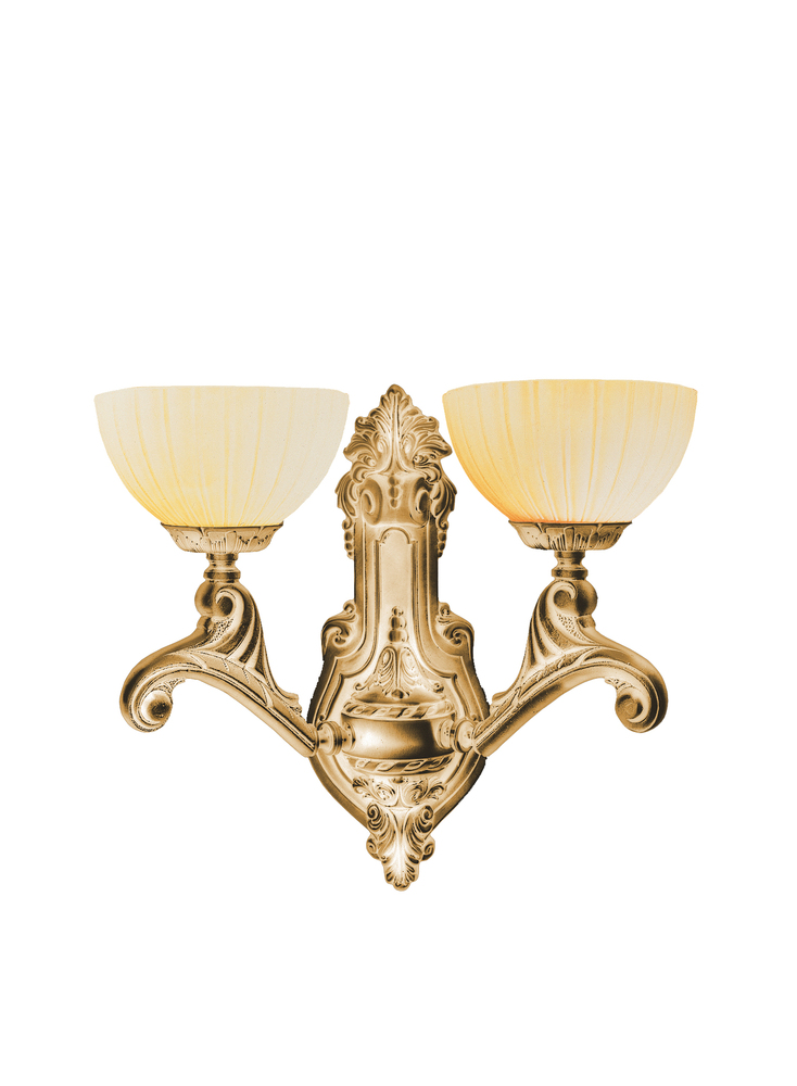 2 Light French White Traditional Sconce