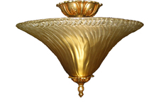 Crystorama 5673X-OB - 2 Light Gold Leaf Eclectic Ceiling Mount