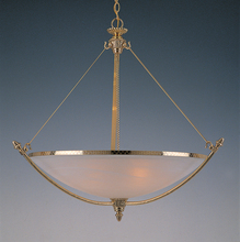 Crystorama 8108-PB - 6 Light Polished Brass Traditional Pendant