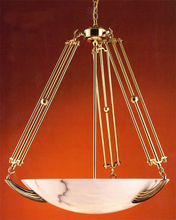 Crystorama 870-PB - 5 Light Polished Brass Chandelier