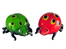 Dale Tiffany AS13073 - 2-Piece Lady Bug Handcrafted Art Glass Sculpture Set